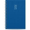 Ημερολόγιο ημερήσιο The Writing Fields Spiral 220 17x24cm 2023 σκληρό εξώφυλλο δερματίνη μπλε